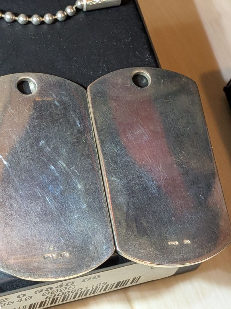 GUCCI ドッグタグネックレス 925刻印付き