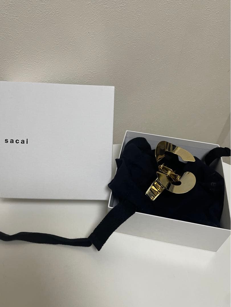 sacai S ヘアクリップゴールド
