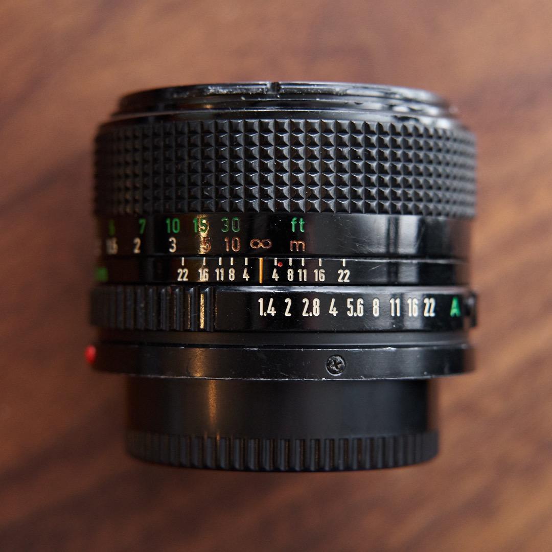 Canon FD 50mm f/1.4 レンズ