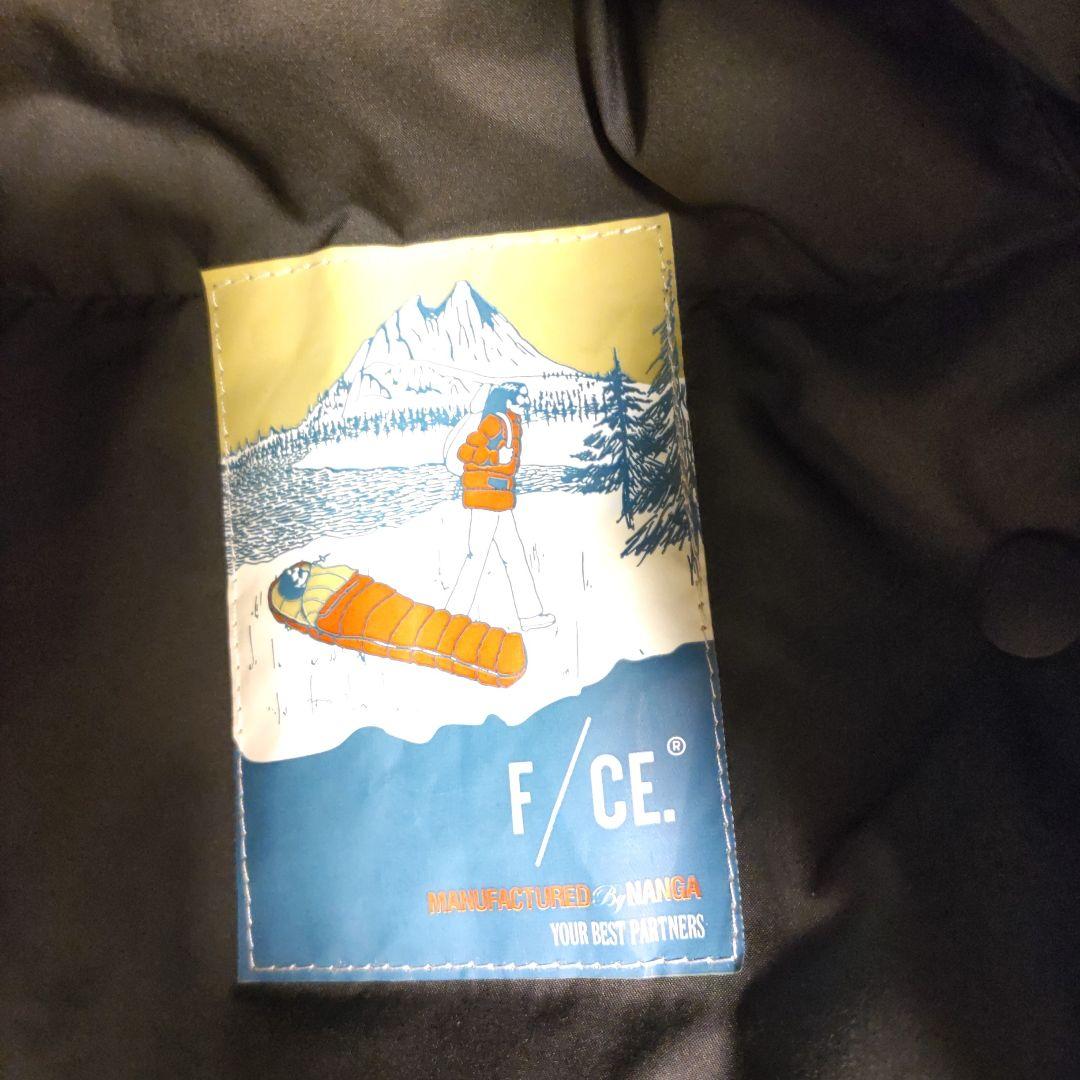 F/CE. NANGAエクスクルーシブ ノーカラーロングダウンコート ブラックM