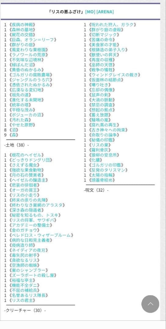 ブルームバロウ 統率者デッキ　リスの悪ふざけ　日本語