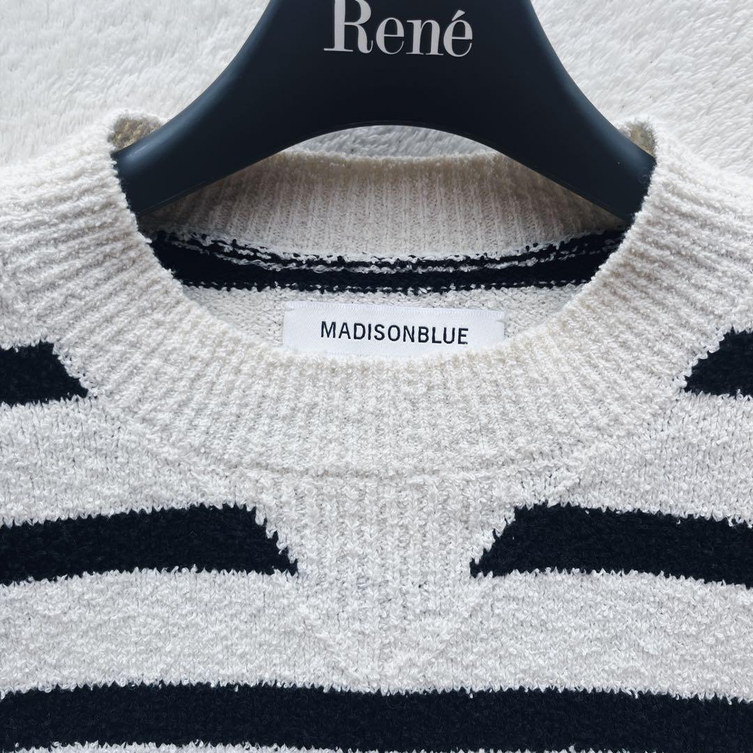 美品✨マディソンブルー ブークレボーダーニット　ホワイト　ブラック