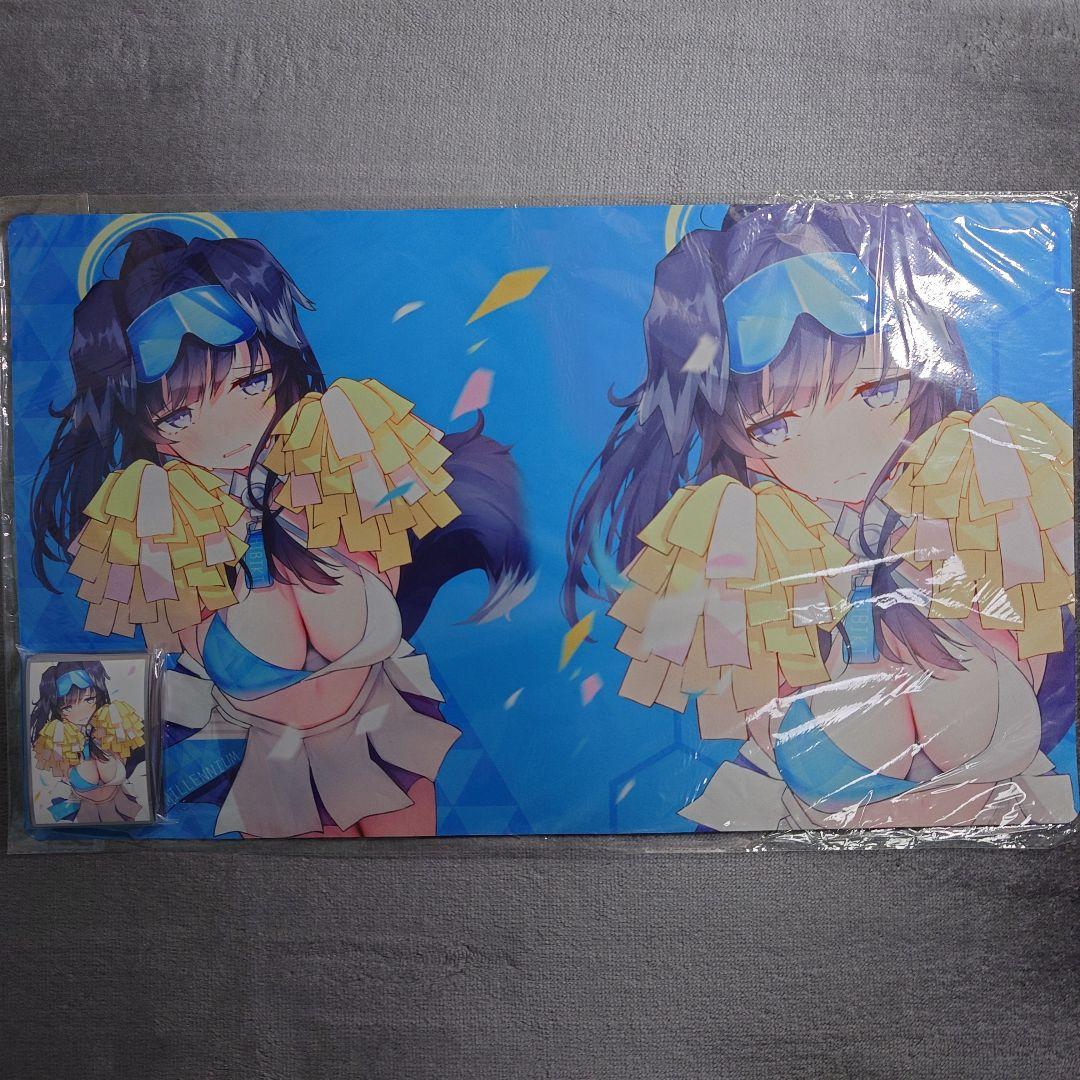 α1 ブルーアーカイブ 照れる&応援団 猫塚ヒビキ スリーブ&プレイマット