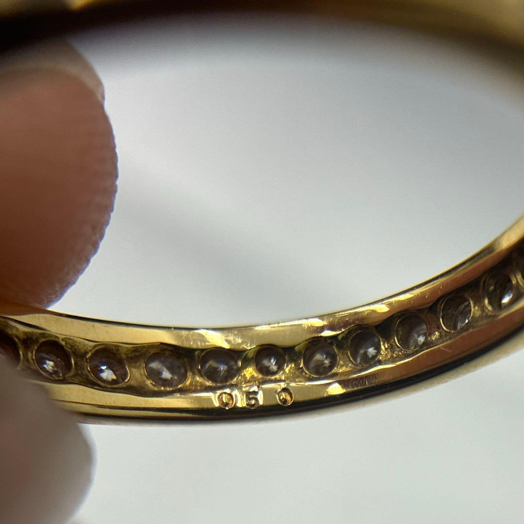 37:K18ダイヤモンドフルエタニティリング ダイヤ0.5ct サイズ11号