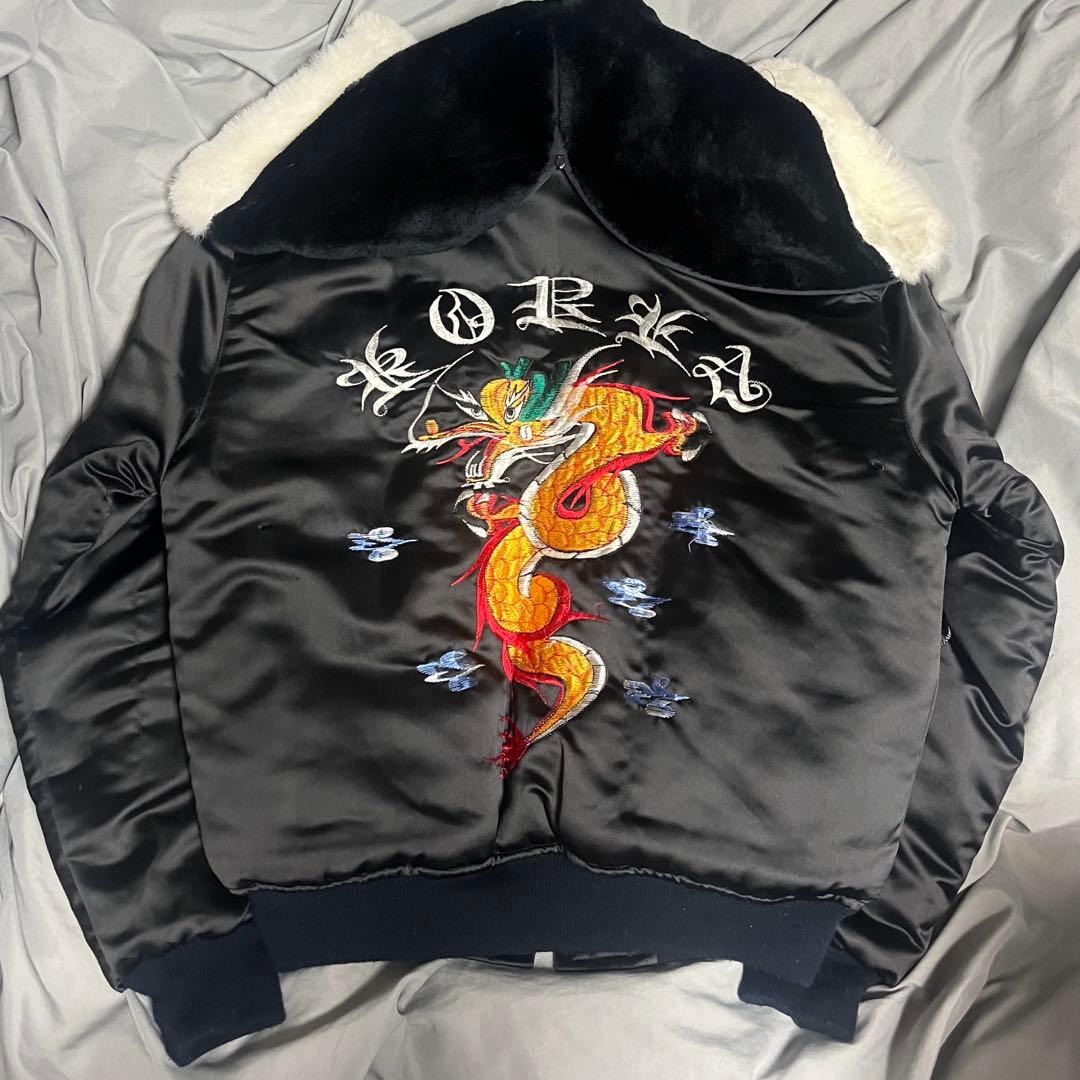 80s Korean souvenir jacket コリジャン　スカジャン