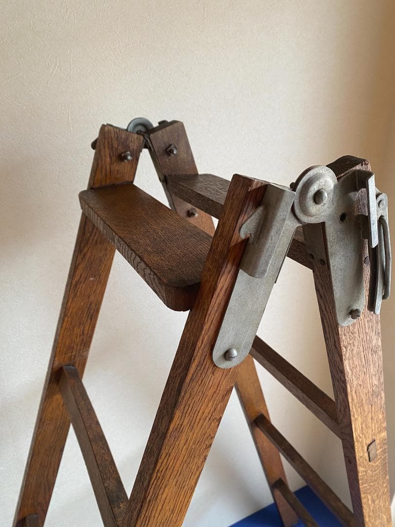 【最終値下げ/送料込】ヴィンテージ_ハシゴ_ラダー_木製_アンティーク 梯子