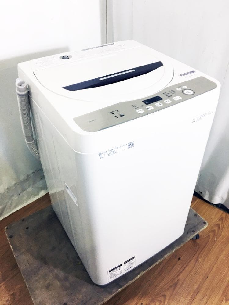 30日迄！送料無料★SHARP 6kg 洗濯機【ES-GE6D-T】