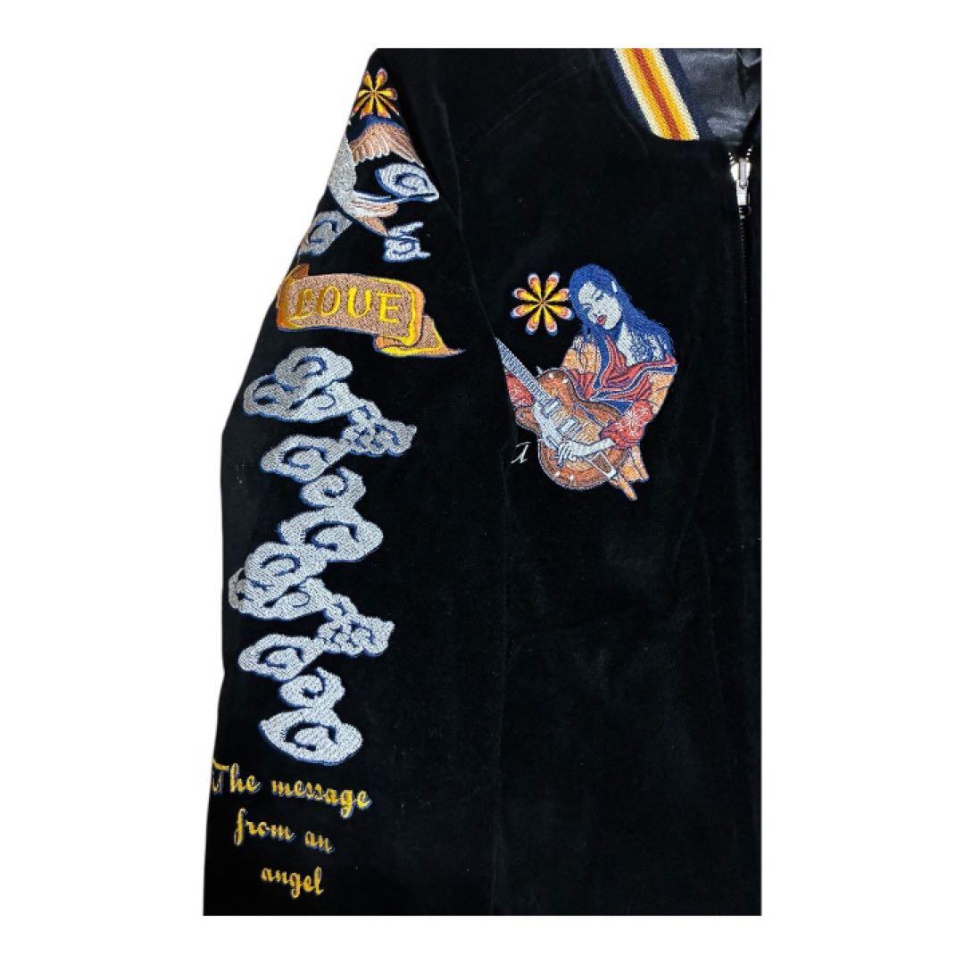 【別珍★希少】PEAK'D YELLOWピークドイエローリバーシブルスカジャン