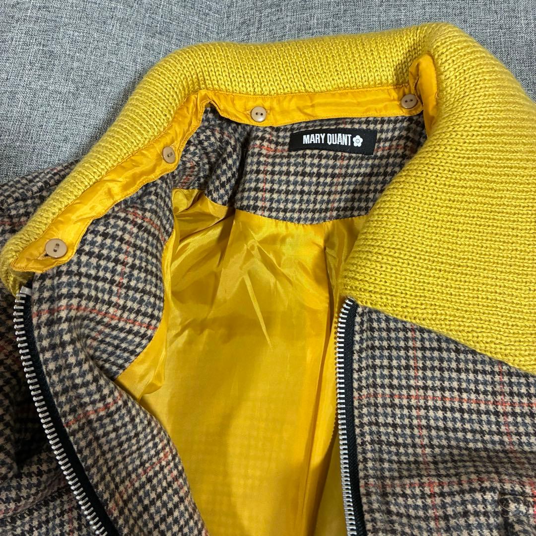 2wayチェック柄　アウター　マリークワント　MARY QUANT ジャケット