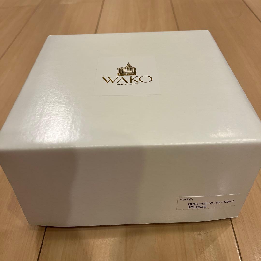 WAKO 置時計 マーブル調 約11cm