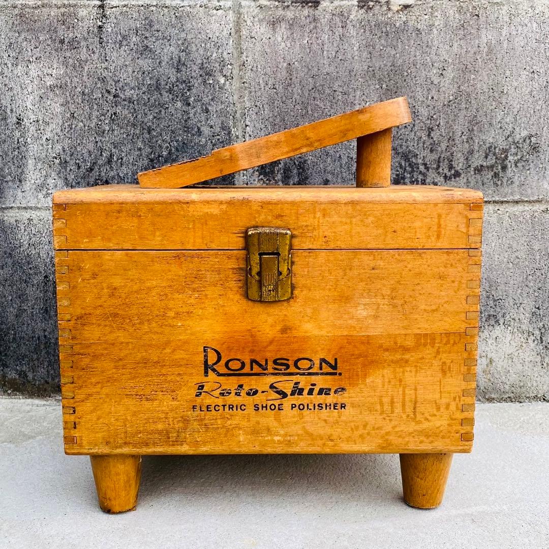 超希少◆Ronson◆1950s英国Shoe shine box シューボックス