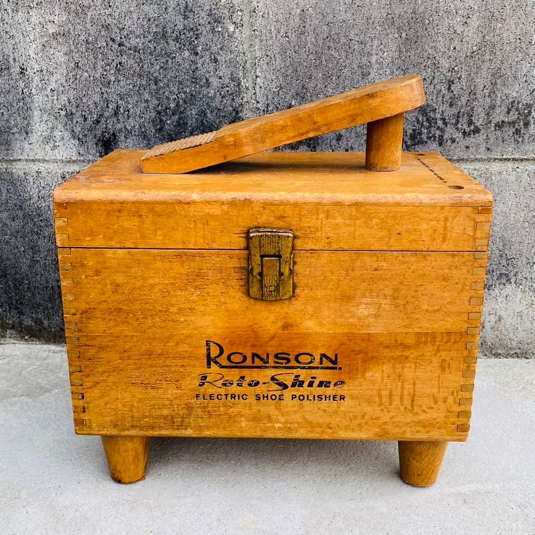 超希少◆Ronson◆1950s英国Shoe shine box シューボックス