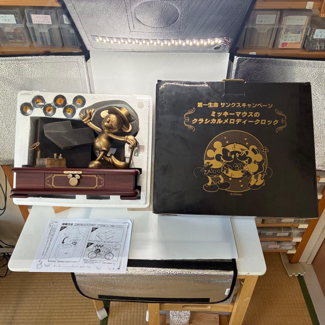 未使用品 ミッキーマウスのクラシカルメロディクロック　ディズー オルゴール