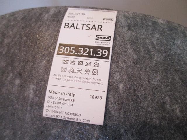 ②　IKEA　イケア　BALTSAR　バルトサル　チェア　ブラック　購入：3万円