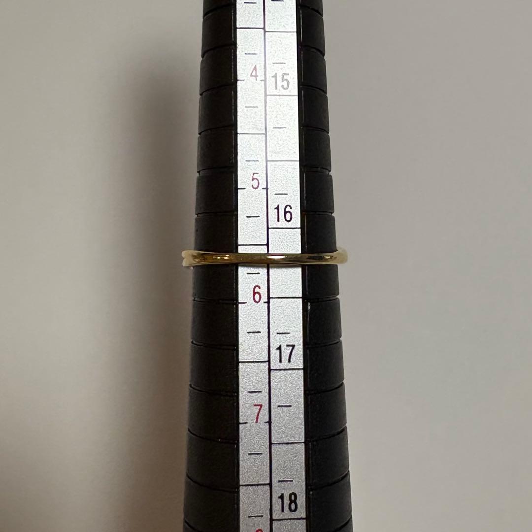 K18　ダイヤモンド　指輪　リング　お花