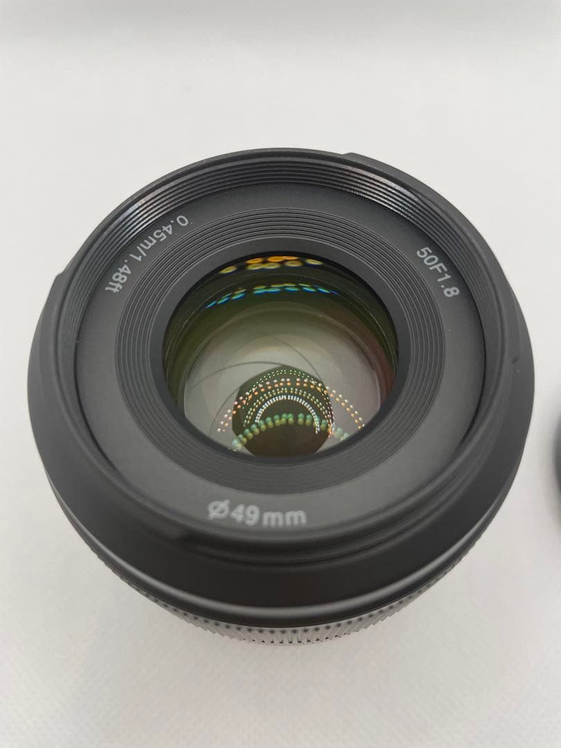 ほぼ新品！一度のみ使いました！YONGNUO 50mmF1.8Xマウントレンズ