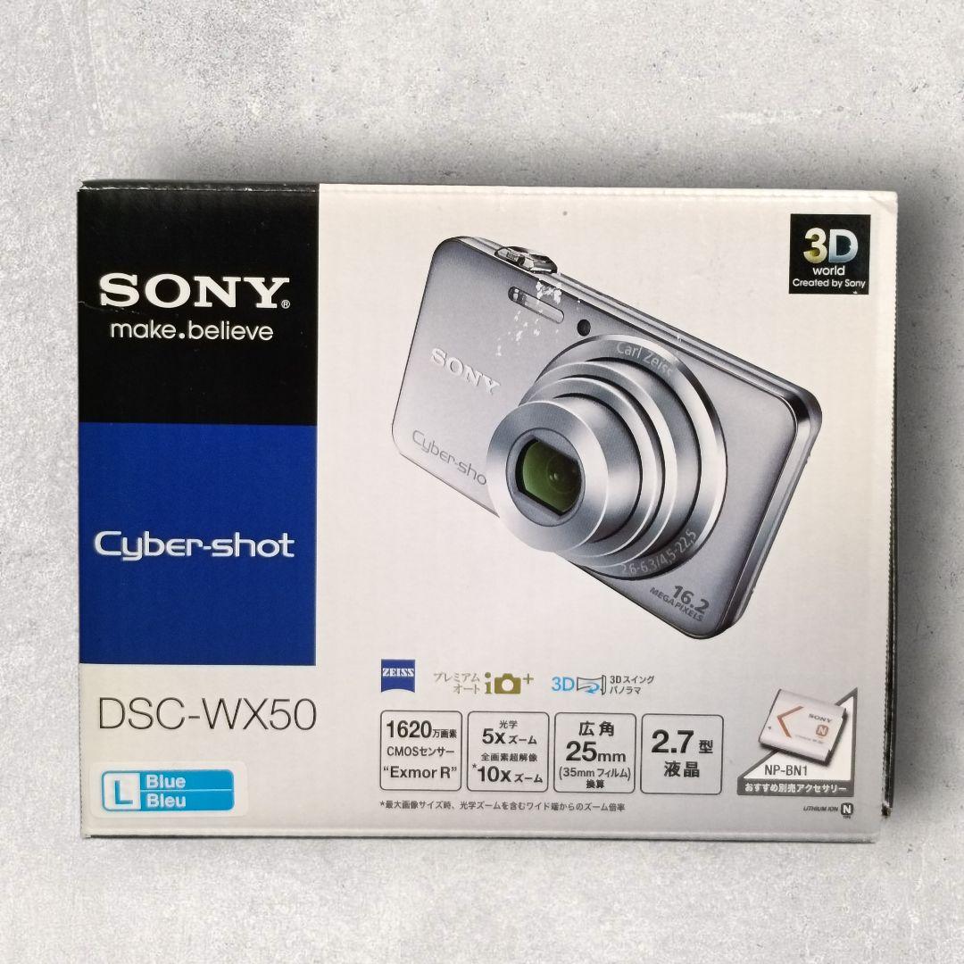 SONY Cyber-shot DSC-WX50 デジタルカメラ ブルー 付属品