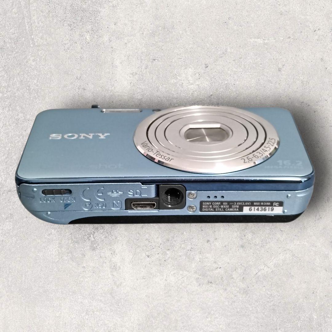 SONY Cyber-shot DSC-WX50 デジタルカメラ ブルー 付属品