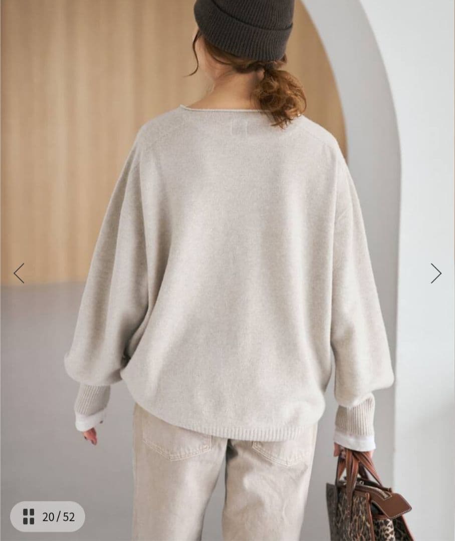 Spick and Span　CHESSルーズボートネックプルオーバー