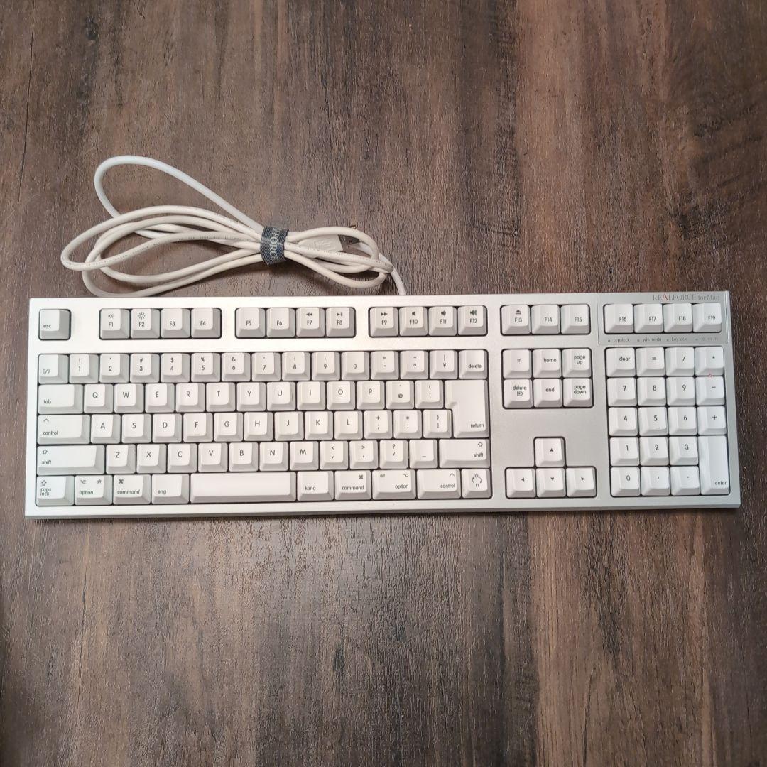東プレ Realforce for Mac / R2-JPVM-WH 144キー