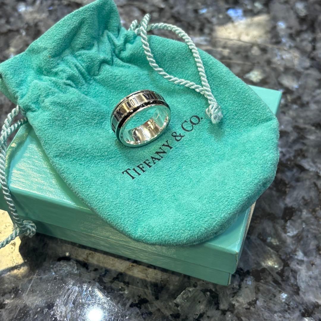 専用Tiffany ティファニー ATLAS シルバー925チタンリング 14号