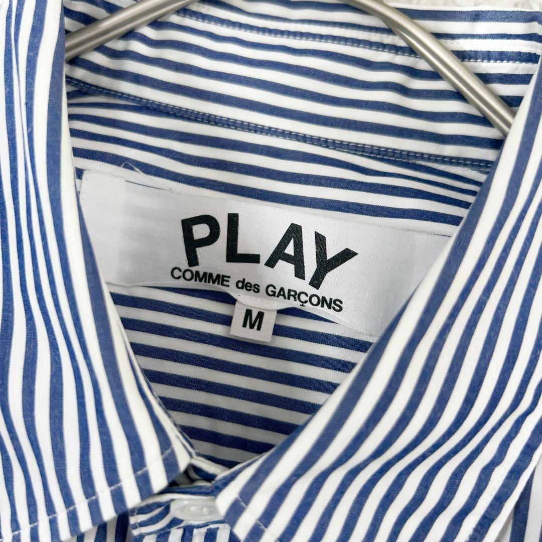 美品✨PLAY COMME des GARCONS 定番長袖ストライプシャツ　M
