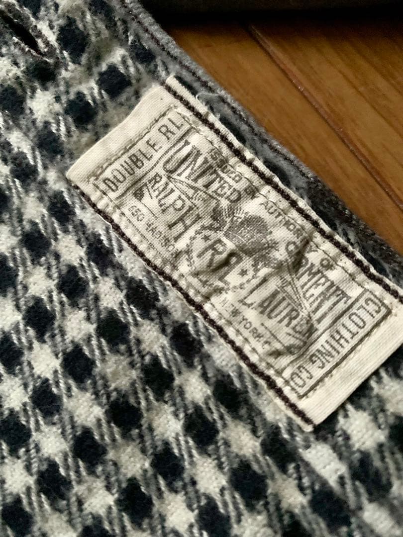 極美品 RRL 定価5万 ダブルアールエル ネイティブ柄 ウール混 長袖シャツ