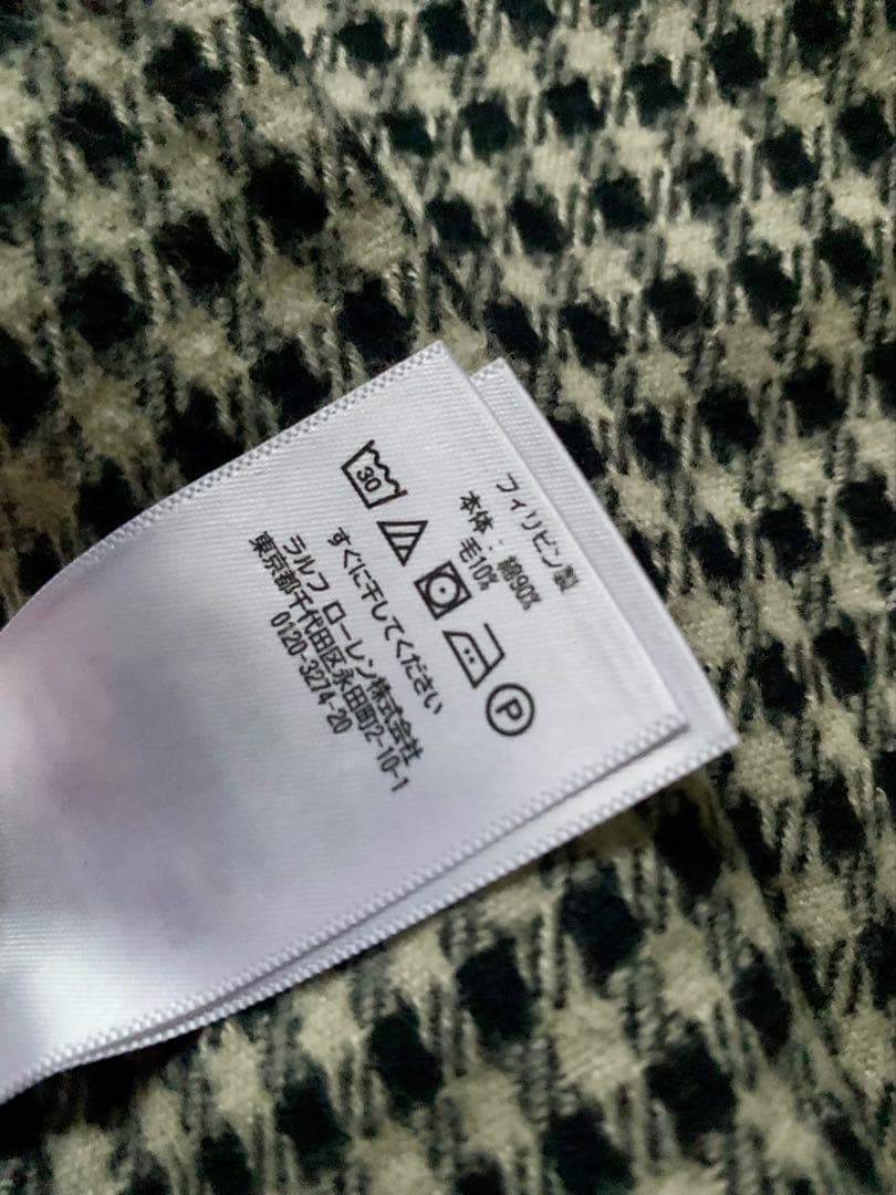 極美品 RRL 定価5万 ダブルアールエル ネイティブ柄 ウール混 長袖シャツ