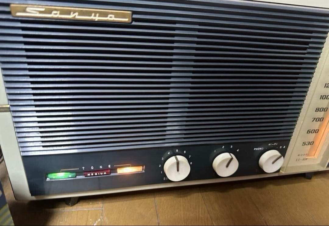 真空管ラジオ SANYO SS-650 昭和レトロ アンティーク 音流れました