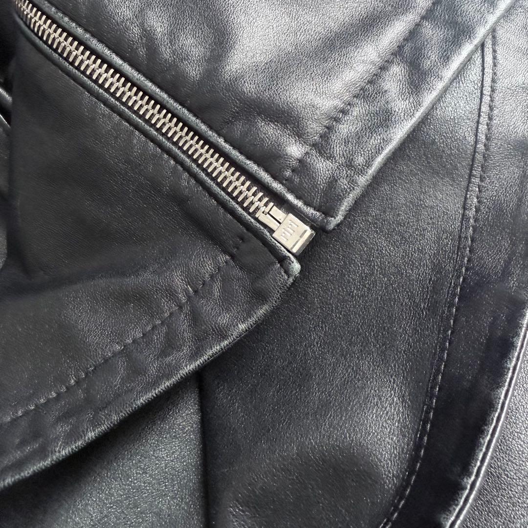 PRADA 21AW レザージップアップ ブルゾン ジャケット 46