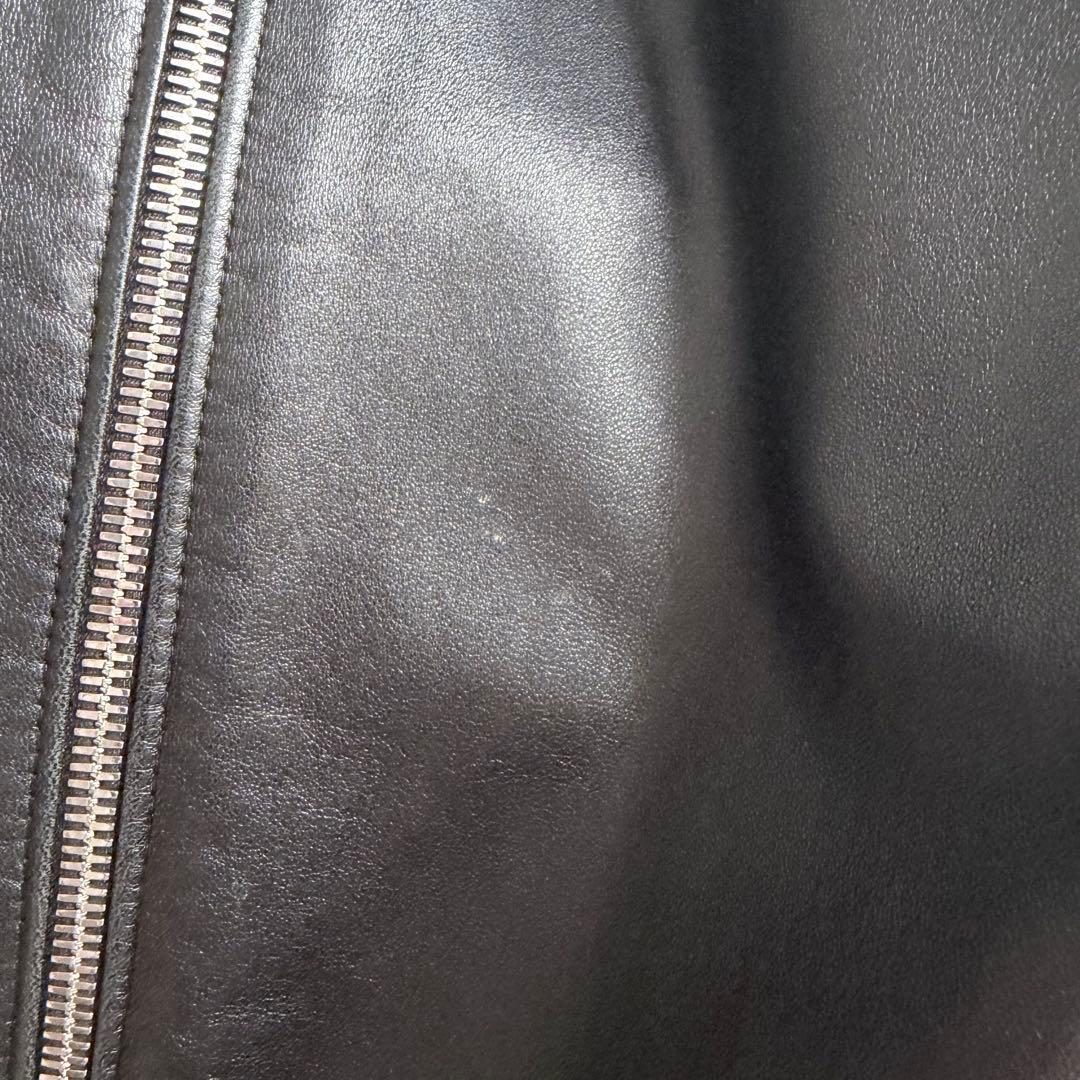 PRADA 21AW レザージップアップ ブルゾン ジャケット 46