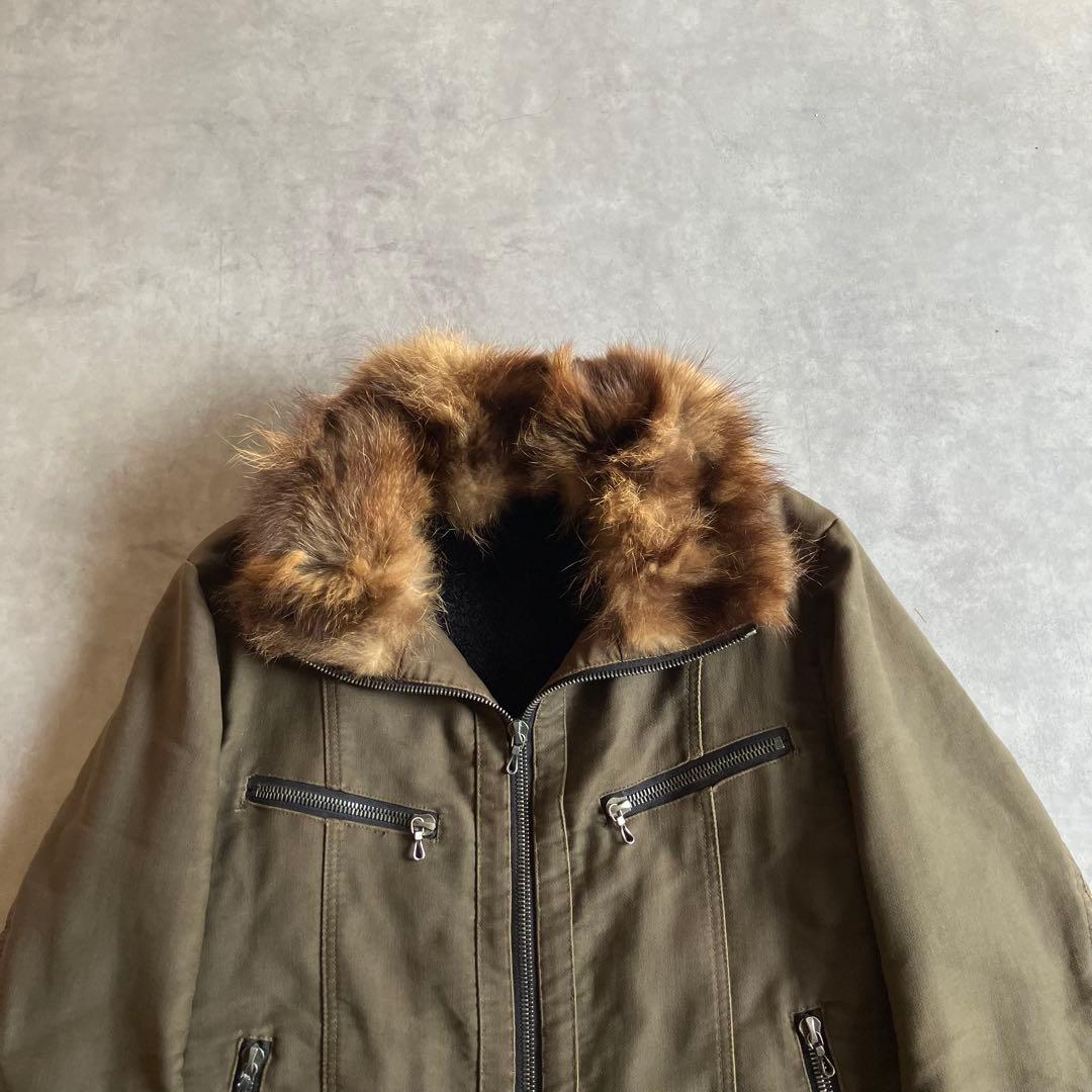 00s y2k archive shellac fur jacket お兄系