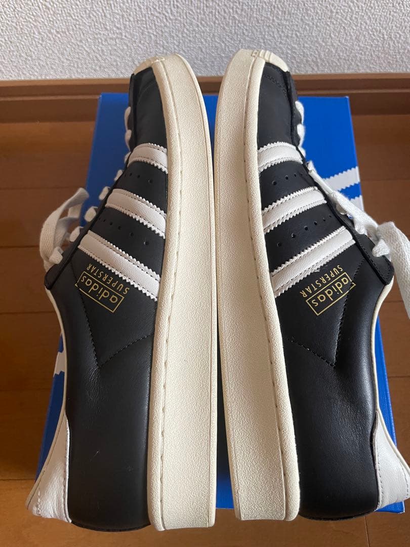 スーパースター vintage スニーカー adidas ブラックレザー 29