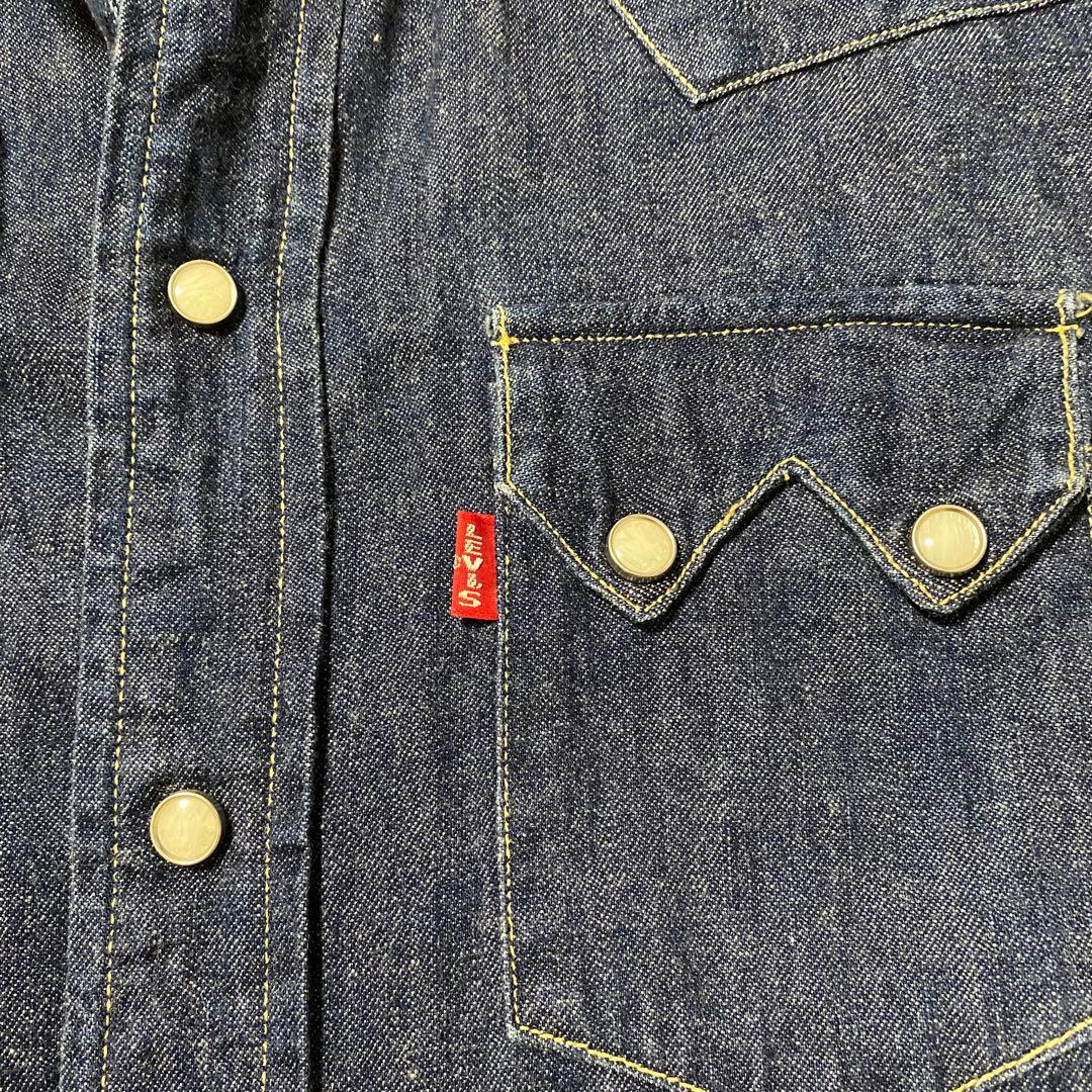 【半額！値下げ】Levi's デニム　ウエスタンシャツ　Sサイズ