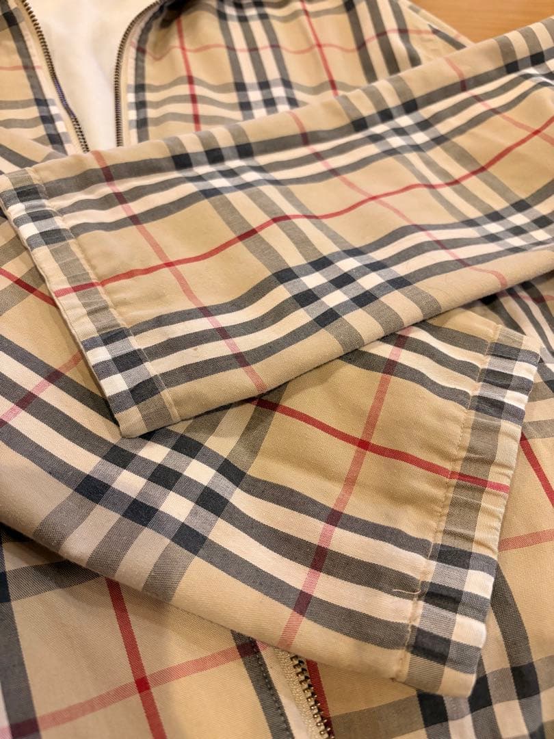 ※訳あり※BURBERRY ノバチェック柄リバーシブルジャケット ブルゾン