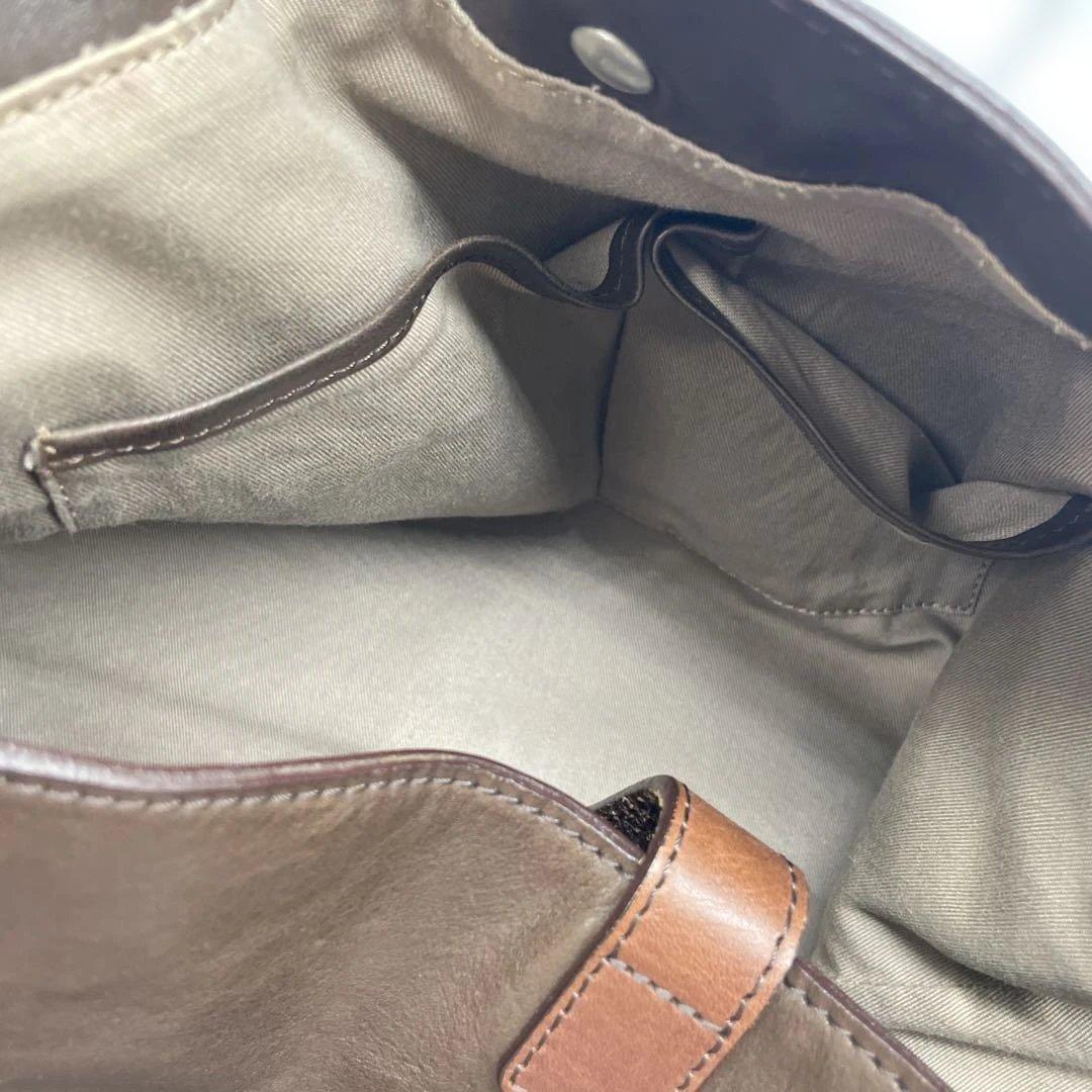 BEAU DESSIN S.A. レザートートバッグ ブラウン系 本革仕様