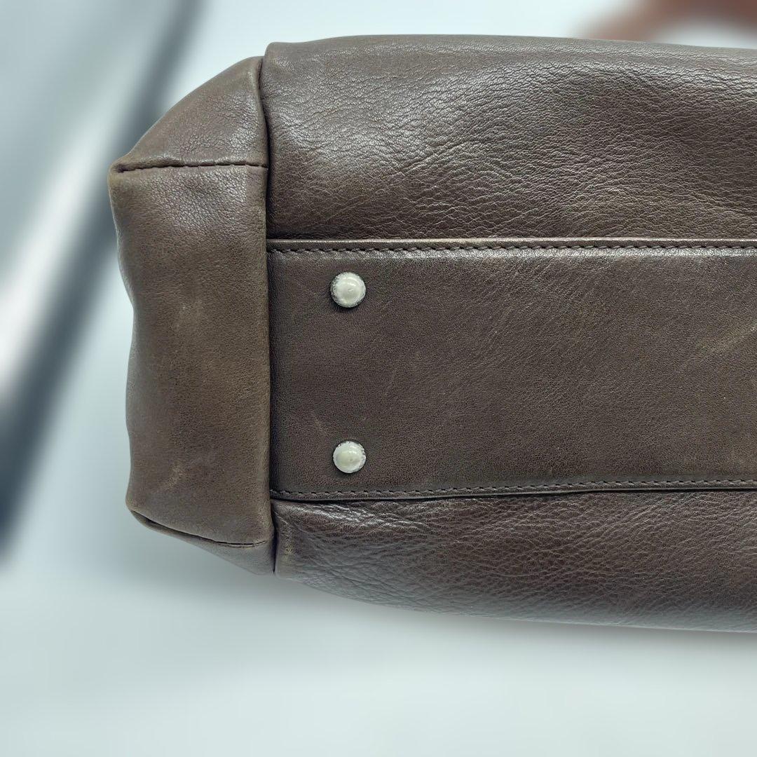 BEAU DESSIN S.A. レザートートバッグ ブラウン系 本革仕様