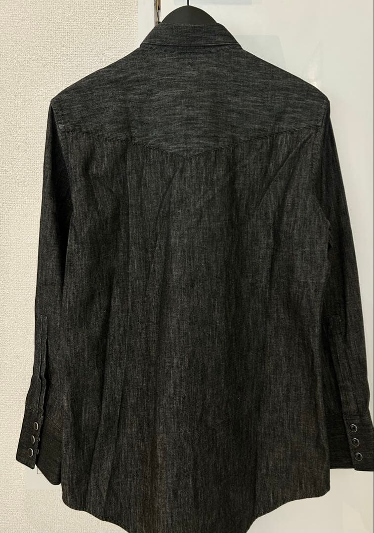 サンローラン シャンブレーウエスタンシャツ