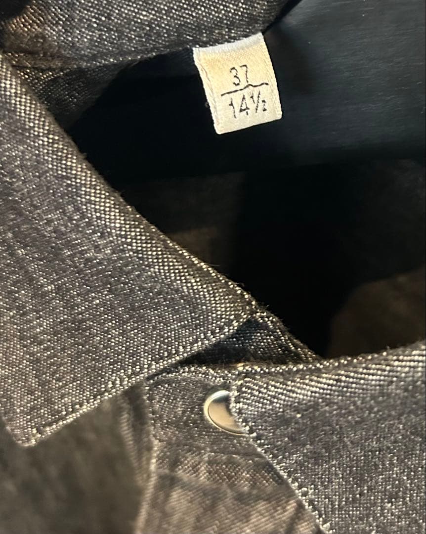 サンローラン シャンブレーウエスタンシャツ