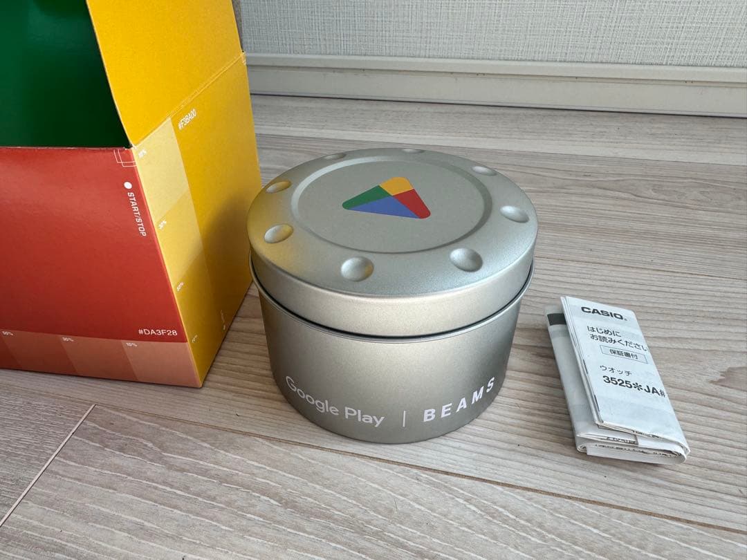 [500本限定当選品]GooglePlay x BEAMSコラボCasio腕時計