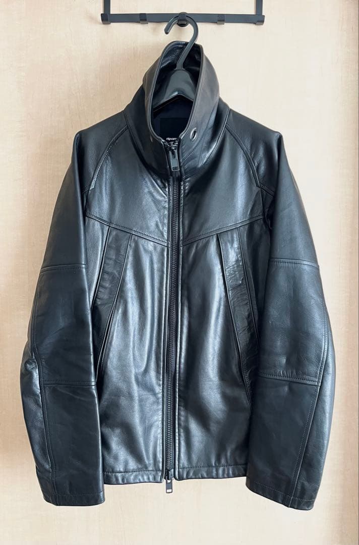 ★美品★rip van winkle★レザーライダース★ブラック★サイズ３★