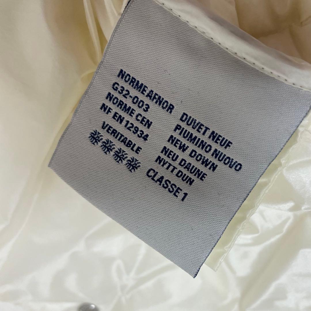 モンクレール LIANE ダウンベスト ワッペン 白　1