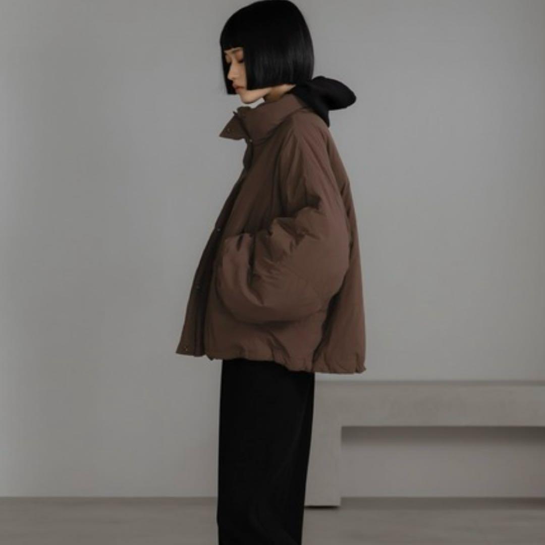 LOWRYS FARM モンスターショートコート　フリーサイズ　ブラウン