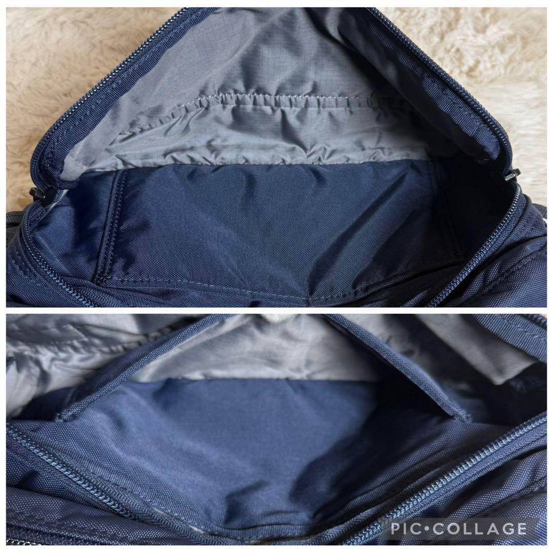 ほぼ新品 ポーター フラッシュ ウェストバッグ ボディバッグ ネイビー