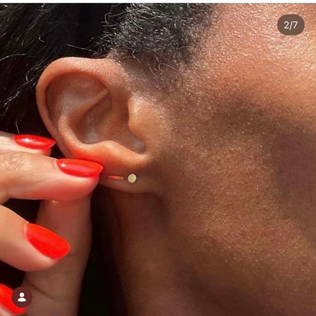 キャスリーン ウィテカー ゴールドサークルピアス 2個　14金