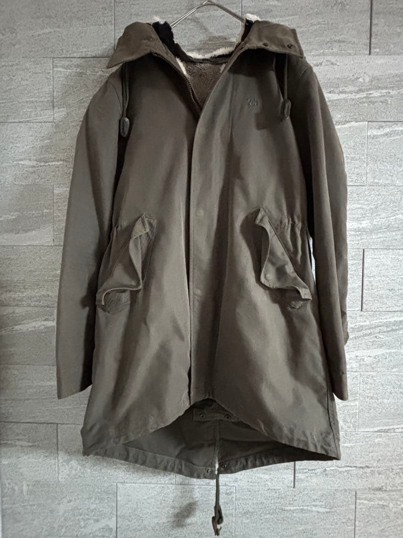 フレッドペリー モッズコート オリーブ L ユニオンジャック