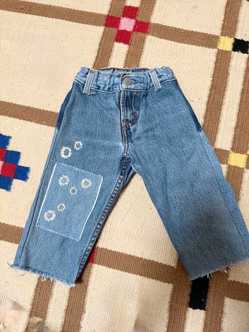 wunderlungお花デニム 1-2y