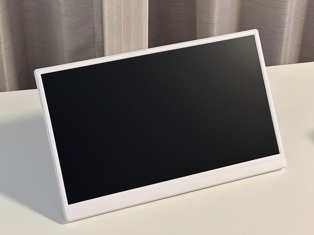 Newsoul モバイルモニター 15.6インチ 自立型 1920x1080 白