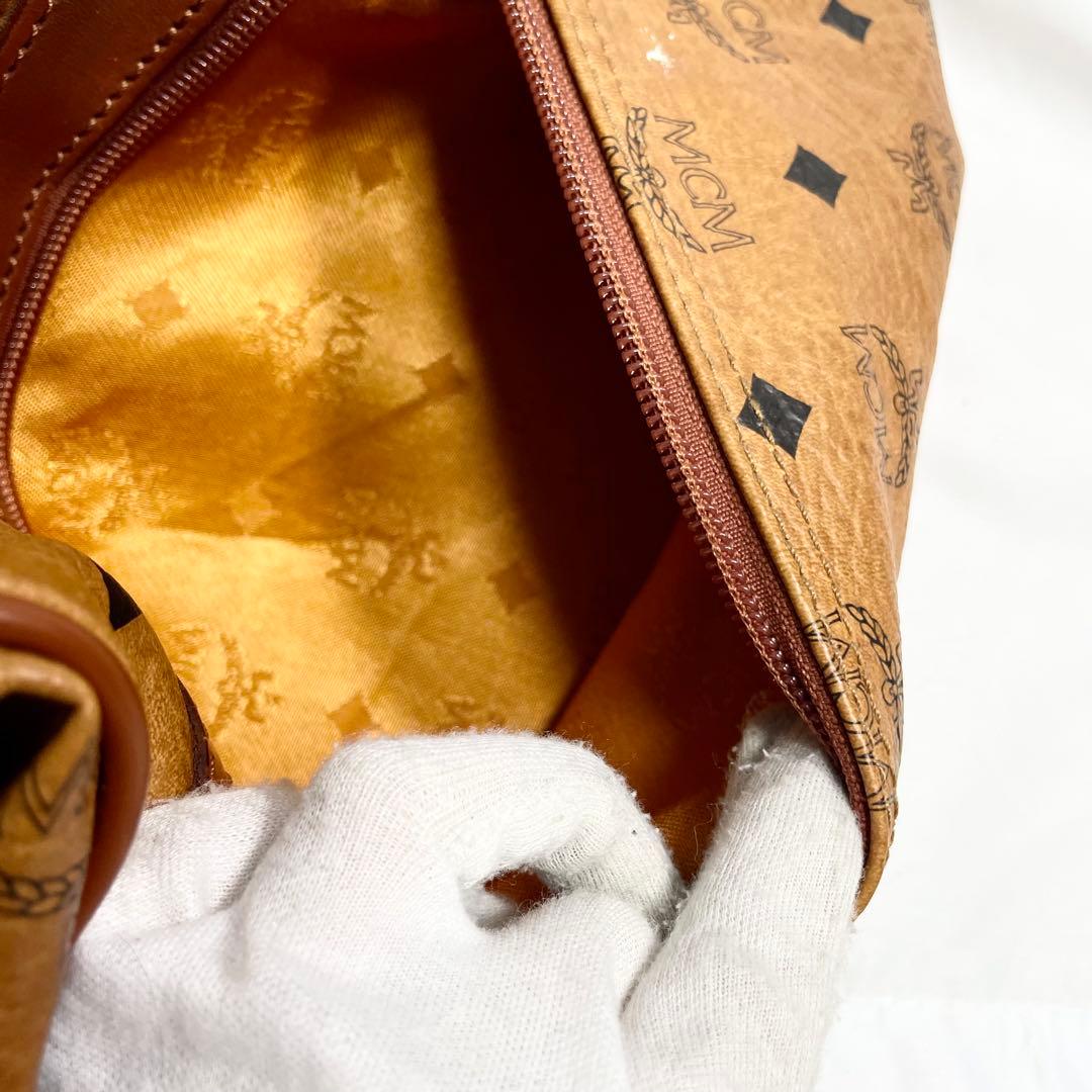MCM ボストンバッグ 2way ヴィセトス柄 レザー 大容量 旅行バッグ ロゴ