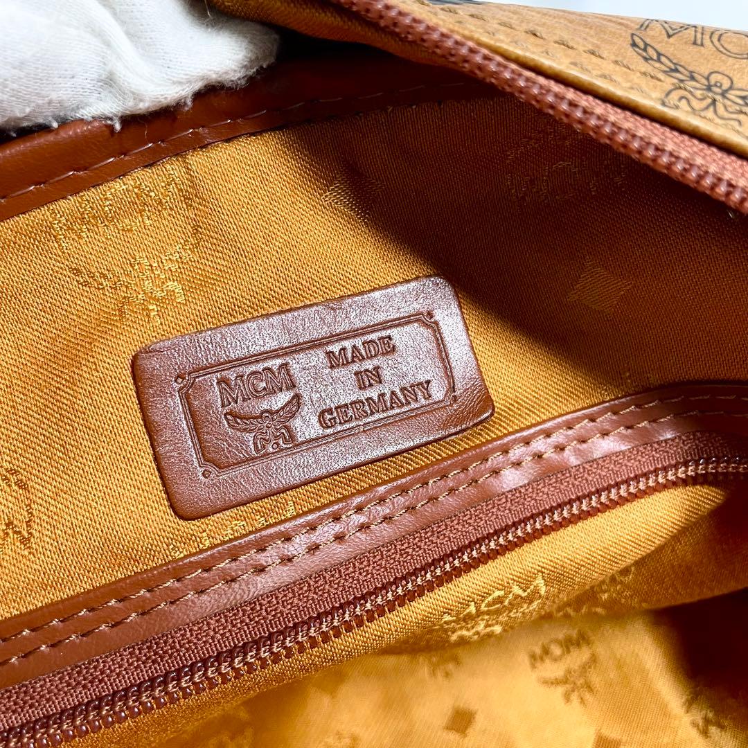 MCM ボストンバッグ 2way ヴィセトス柄 レザー 大容量 旅行バッグ ロゴ